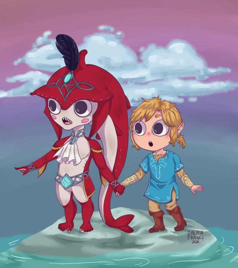 Breath of the Wild: Sidon &amp; Link